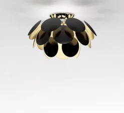 Plafonnier & Spot*Marset Plafonnier, Discocó C53, , Ø53cm, H34cm - noir, or