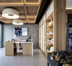 Plafonnier, Djembé C 100.38, blanc RAL 1013, LED, 2700K, 4290lm, Ø100cm, H38cm - Marset