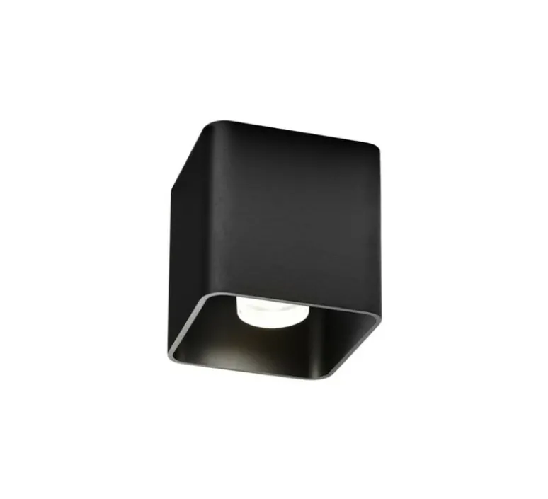 Plafonnier & Spot*Wever&Ducré Plafonnier, Docus 1.0 LED, , LED, 1800-2850K, 375 lm, Ø9cm, H9,2cm - noir mat