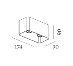 Plafonnier & Spot*Wever&Ducré Plafonnier, Docus 2.0 PAR16, , L17,4cm, H9cm - or
