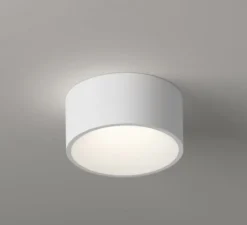 Plafonnier & Spot*Vibia Plafonnier, Domo 8200, laqué blanc mat à l'intérieur, laqué blanc mat à l'extérieur, LED, 2700K, 598 lm, Ø18,5cm, H9cm - laqué blanc mat à l'intérieur, laqué blanc mat à l'intérieur