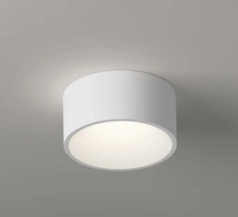 Plafonnier & Spot*Vibia Plafonnier, Domo 8200, laqué blanc mat à l'intérieur, laqué blanc mat à l'extérieur, LED, 2700K, 598 lm, Ø18,5cm, H9cm - laqué blanc mat à l'intérieur, laqué blanc mat à l'intérieur