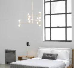 Plafonnier & Spot*Lambert&Fils Plafonnier, Dot 01, , Ø96,5cm, H93cm - laiton