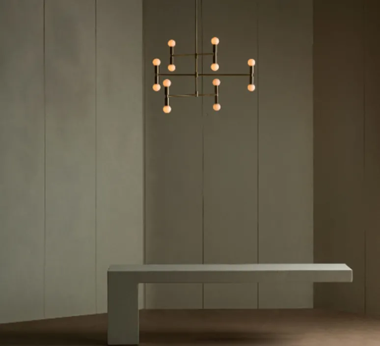 Plafonnier & Spot*Lambert&Fils Plafonnier, Dot 01, , Ø96,5cm, H93cm - laiton