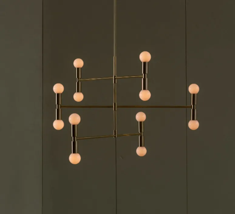 Plafonnier & Spot*Lambert&Fils Plafonnier, Dot 01, , Ø96,5cm, H93cm - laiton