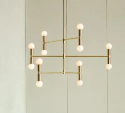 Plafonnier & Spot*Lambert&Fils Plafonnier, Dot 01, , Ø96,5cm, H93cm - laiton