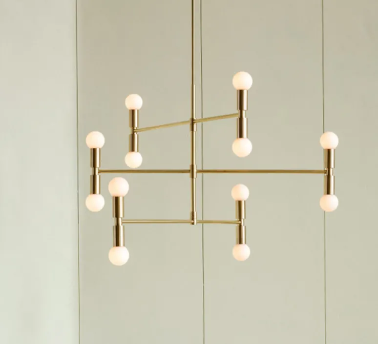 Plafonnier & Spot*Lambert&Fils Plafonnier, Dot 01, , Ø96,5cm, H93cm - laiton