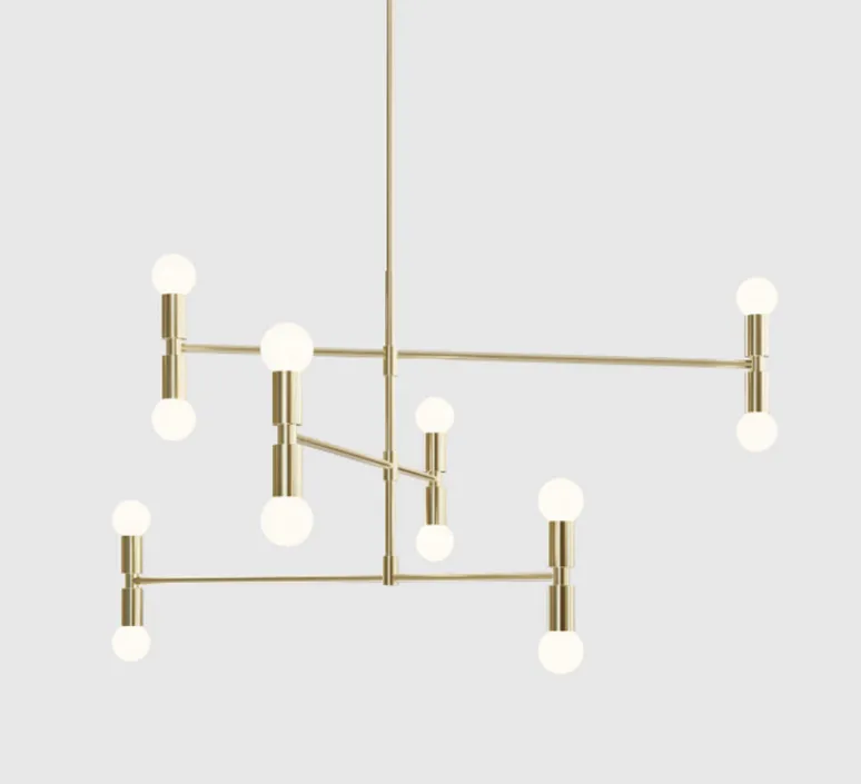 Plafonnier & Spot*Lambert&Fils Plafonnier, Dot 01, , Ø96,5cm, H93cm - laiton