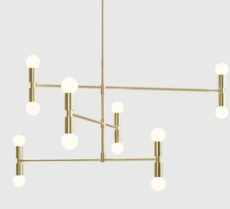 Plafonnier & Spot*Lambert&Fils Plafonnier, Dot 01, , Ø96,5cm, H93cm - laiton