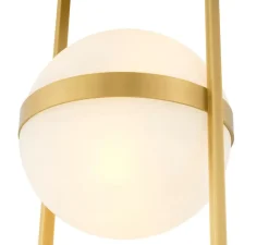 Plafonnier & Spot*Eichholtz Plafonnier, Dover, , L38cm, H105cm - laiton antique, verre opalin