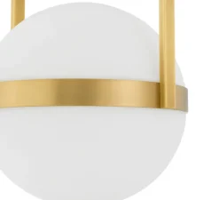 Plafonnier & Spot*Eichholtz Plafonnier, Dover, , L38cm, H105cm - laiton antique, verre opalin