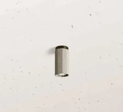 Plafonnier, Dune 299.05.OSC, laiton bruni et céramique, Ø8cm, H14,5cm-Il Fanale