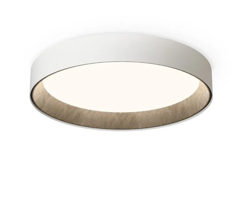 Plafonnier & Spot*Vibia Plafonnier, Duo Petra 4873, , LED, dim, 2700K, 3959 lm, Ø78,5cm, H12,5cm - blanc