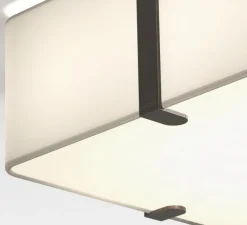 Plafonnier, Elba Square 350, blanc, Ø35cm, H13cm - Astro