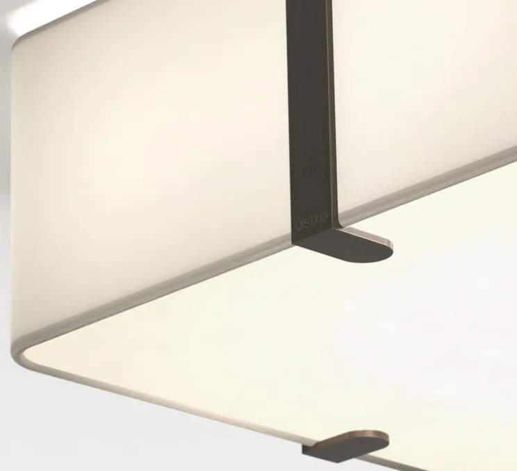 Plafonnier, Elba Square 350, blanc, Ø35cm, H13cm - Astro