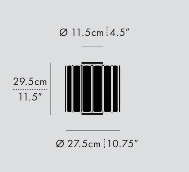 Plafonnier & Spot*A-N-D Plafonnier encastrable, Column 300, , LED, 2700K, 711 lm, Ø27,5cm, H29,5cm - ambre