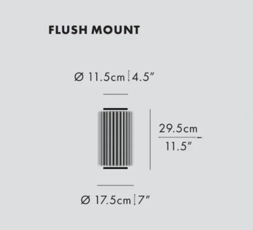 Plafonnier encastrable, Column 175, ivoire, LED, 2700K, 711 lm, Ø17,5cm, H29,5cm - A-N-D