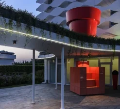 Plafonnier & Spot*SLV Plafonnier, Enola Oculus, , IP65, LED, dim, 3000-4000K, 1100 lm, Ø10cm, H12cm - anthracite