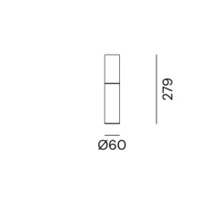 Applique|Plafonnier & Spot*Il Fanale Plafonnier, Etoile 01, , Ø6cm, H27,9cm - laiton naturel et blanc