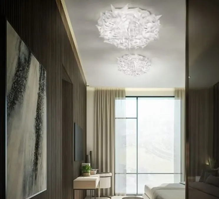 Plafonnier et/ou applique murale, Veli Large, blanc opal, Ø78cm, H20cm - Slamp