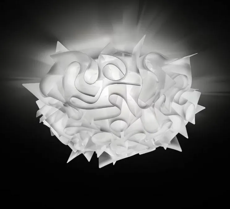 Plafonnier et/ou applique murale, Veli Large, blanc opal, Ø78cm, H20cm - Slamp