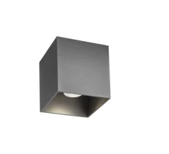Plafonnier & Spot*Wever&Ducré Plafonnier, extérieur, Box 1.0, , IP65, LED, 8W, 2700k, 600lm, L10cm, H10cm - GRIS