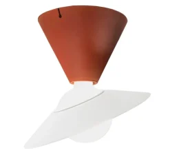 Plafonnier, Fante, terracotta et blanc, Ø30,1cm, H28cm - Stilnovo