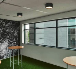 Plafonnier & Spot*SLV Plafonnier, Fera 25, , LED, 3000K, 1800 lm, Ø25cm, H12,5cm - noir