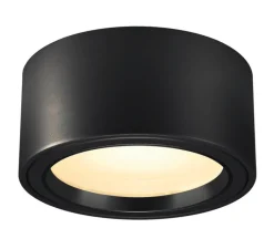 Plafonnier & Spot*SLV Plafonnier, Fera 25, , LED, 3000K, 1800 lm, Ø25cm, H12,5cm - noir