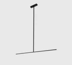 Plafonnier & Spot*Wever&Ducré Plafonnier, Fil 1.0, , LED, dim, 2700K, 1090 lm, L150,4cm, H180cm - noir