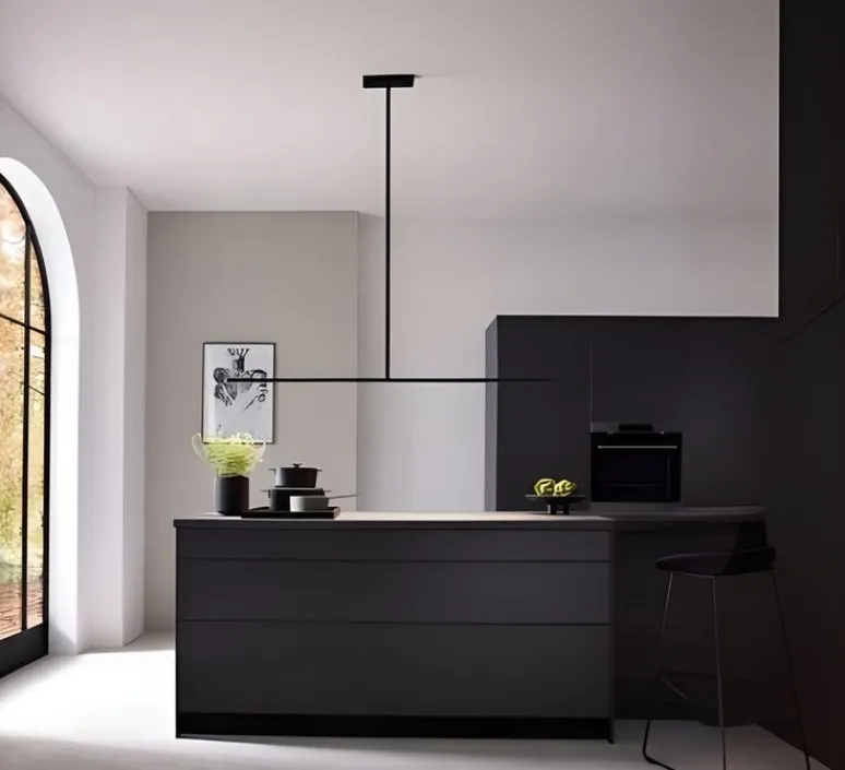 Plafonnier & Spot*Wever&Ducré Plafonnier, Fil 2.0, , LED, dim, 2700K, 1060 lm, L180cm, H180cm - noir