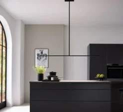 Plafonnier & Spot*Wever&Ducré Plafonnier, Fil 1.0, , LED, dim, 3000K, 970 lm, L150,4cm, H180cm - noir