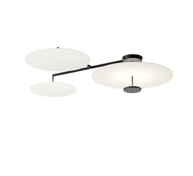 Plafonnier & Spot*Vibia Plafonnier, Flat 5922, , LED, dim, 2700K, 13920lm, L178cm, H36cm - blanc