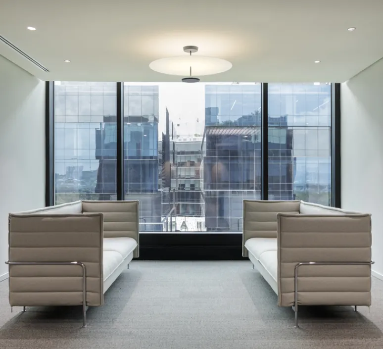 Plafonnier & Spot*Vibia Plafonnier, Flat 5926, , LED, dim, 2700K, 6960 lm, Ø90cm, H36cm - blanc