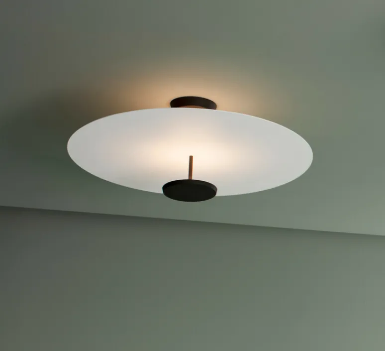 Plafonnier & Spot*Vibia Plafonnier, Flat 5926, , LED, dim, 2700K, 6960 lm, Ø90cm, H36cm - blanc