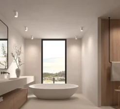 Plafonnier & Spot*MDC Plafonnier, Galileo S, , IP44, Ø6cm, H8,5cm - blanc mat