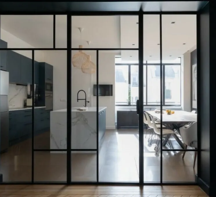 Plafonnier, Girlande 5 globes, laiton, L150cm, H40,25cm - Atelier Areti