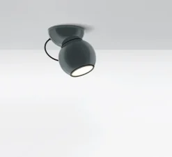 Plafonnier, Gravitino 541, gris, LED, dim, 3000K, 956 lm, Ø14cm, H18,8cm - Stilnovo