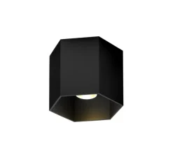 Plafonnier, Hexo 1.0 LED, noir, variable coupure de phase, LED, 3000K, 700lm, Ø12,7cm, H10cm - Wever&Ducré