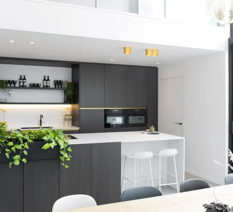 Plafonnier & Spot*Wever&Ducré Plafonnier, Hexo 2.0 LED, , LED, dim, 2700K, 1340 lm, L22cm, H10cm - or