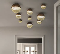 Plafonnier & Spot*Masiero Plafonnier, Iglù PL 18, , LED, 3000K, 1450 lm, Ø18cm, H18cm - bronze