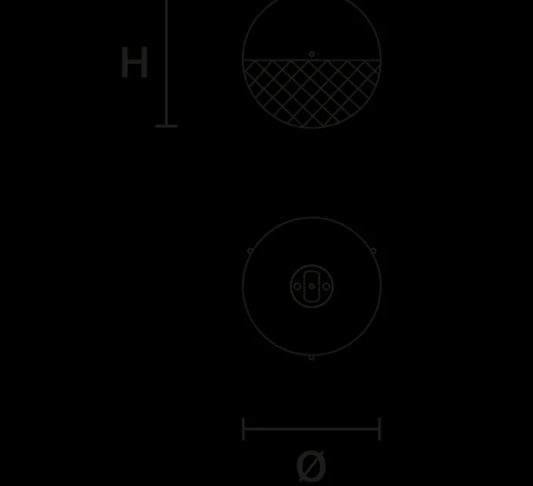 Plafonnier & Spot*Masiero Plafonnier, Iglù PL 18, , LED, 3000K, 1450 lm, Ø18cm, H18cm - bronze