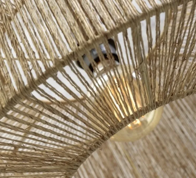 Plafonnier, Iguazu L, naturel, Ø60cm, H25cm - Good&Mojo