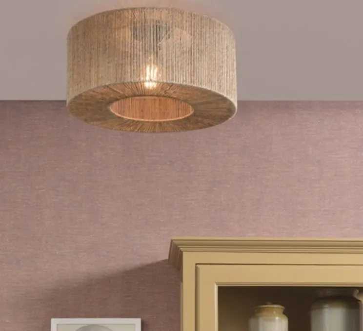 Plafonnier, Iguazu S, naturel, Ø50cm, H22cm - Good&Mojo