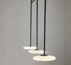 Plafonnier, Ihana, opale et noir, LED, 2700K, 3x1019lm, L168cm, H150cm - Marset