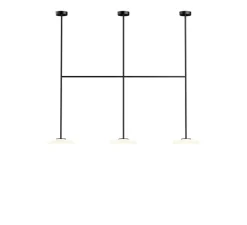 Plafonnier, Ihana, opale et noir, LED, 2700K, 3x1019lm, L168cm, H150cm - Marset