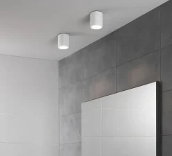 Plafonnier & Spot*Astro Plafonnier, Kos Round 100 LED, , IP65, LED, 3000K, 329lm, Ø8cm, H10cm - blanc