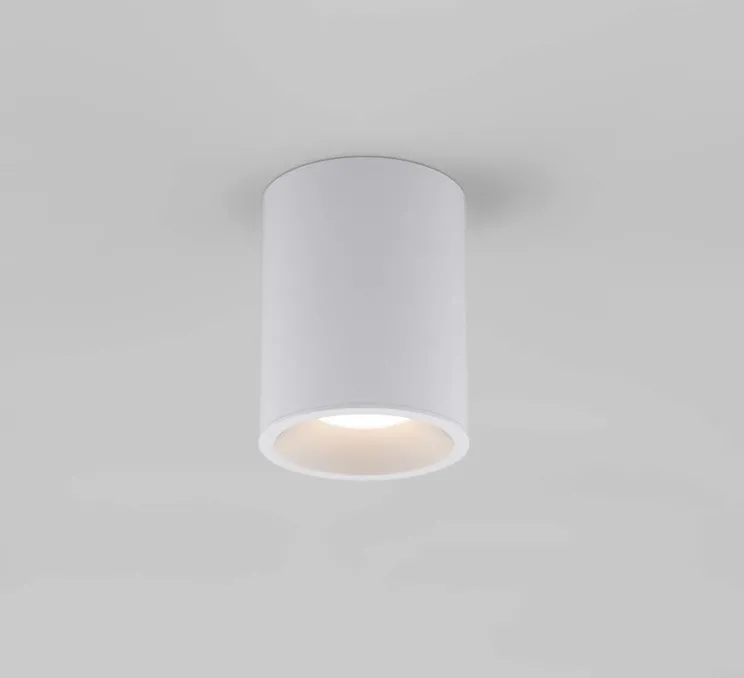 Plafonnier, Kos Round 100 LED, blanc, IP65, LED, 3000K, 329lm, Ø8cm, H10cm - Astro