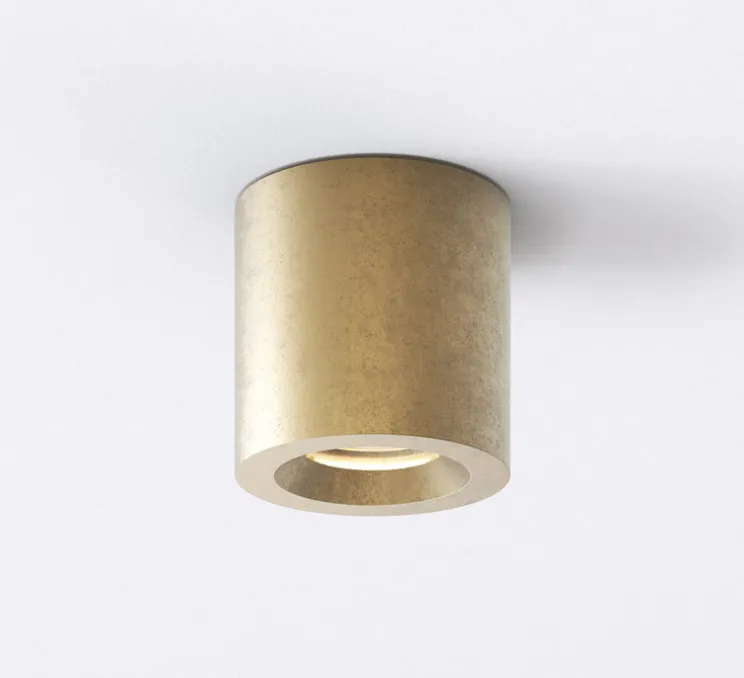 Plafonnier, Kos Round, laiton massif, IP44, Ø8,5cm, H8,5cm - ASTRO