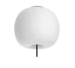 Plafonnier & Spot*KDLN Plafonnier, Kushi 33, , Ø33cm, H33cm - blanc, noir